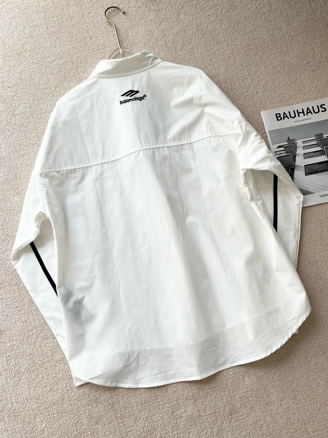 Men's 3B Sports Icon Tracksuit Shirt Oversized Summer Solid Colour Cotton Single Breasted Long Sleeve Shirt #97865