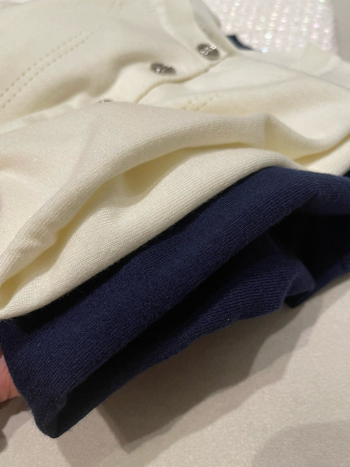 positioned jacquard wool yarn knitted polo short-sleeved T-shirt #194308