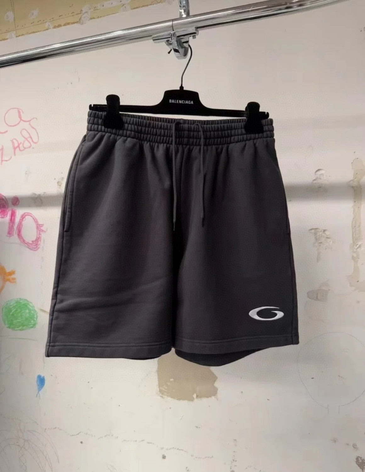 Men's Summer Solid Color Stretch Waist Tie Athletic Casual Shorts #75749