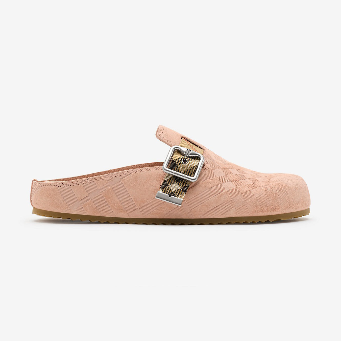 Burberry Urchin Men's And Women's Spring And Summer Solid Color Cowhide Leather Round Toe Slip-on Casual Slippers Sandals Shoes #77913