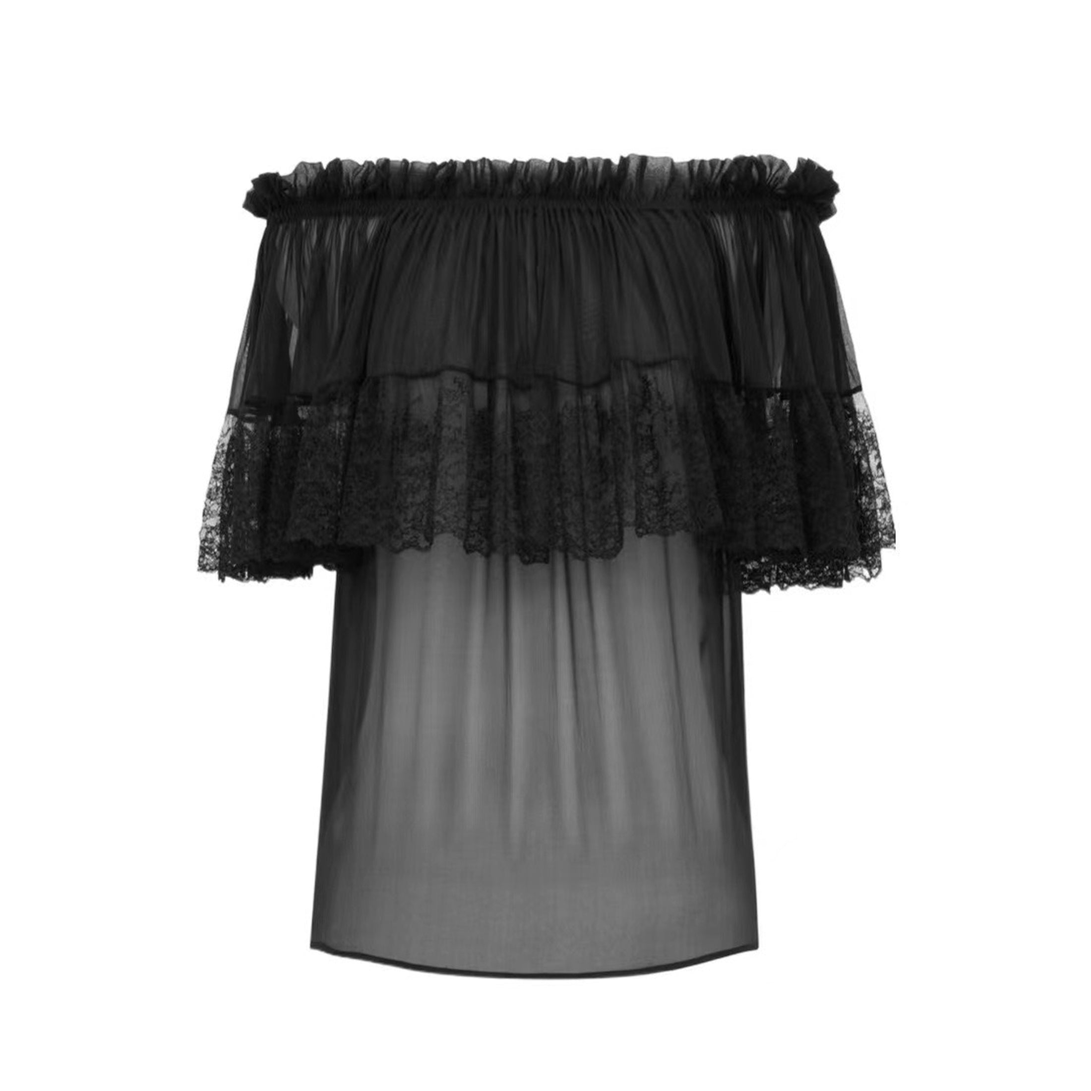 Spring And Summer Models Ladies Strapless Lace Casual Shirt One-Shoulder French Fashion Sexy Comfortable Top T-Shirt Ngvp #1342