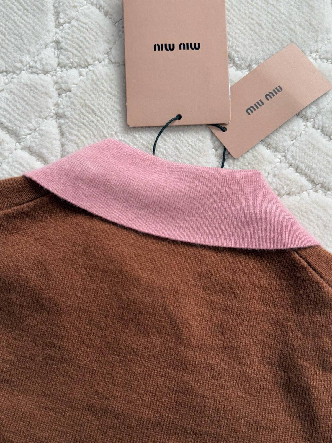 Women's Colorblocked Knit Loose Short Sleeve Polo Neck Knit Sweater #76256