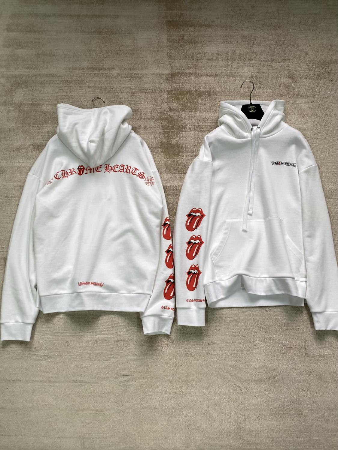 Chrome Men's Spring and Autumn Logo Printed Long Sleeve Hooded Sweatshirt Pullover #99977