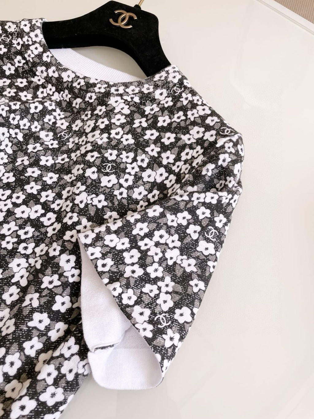 Women's Summer Floral Print Round Neck Short Sleeve Cotton Pullover T-Shirt Ngvp #9451