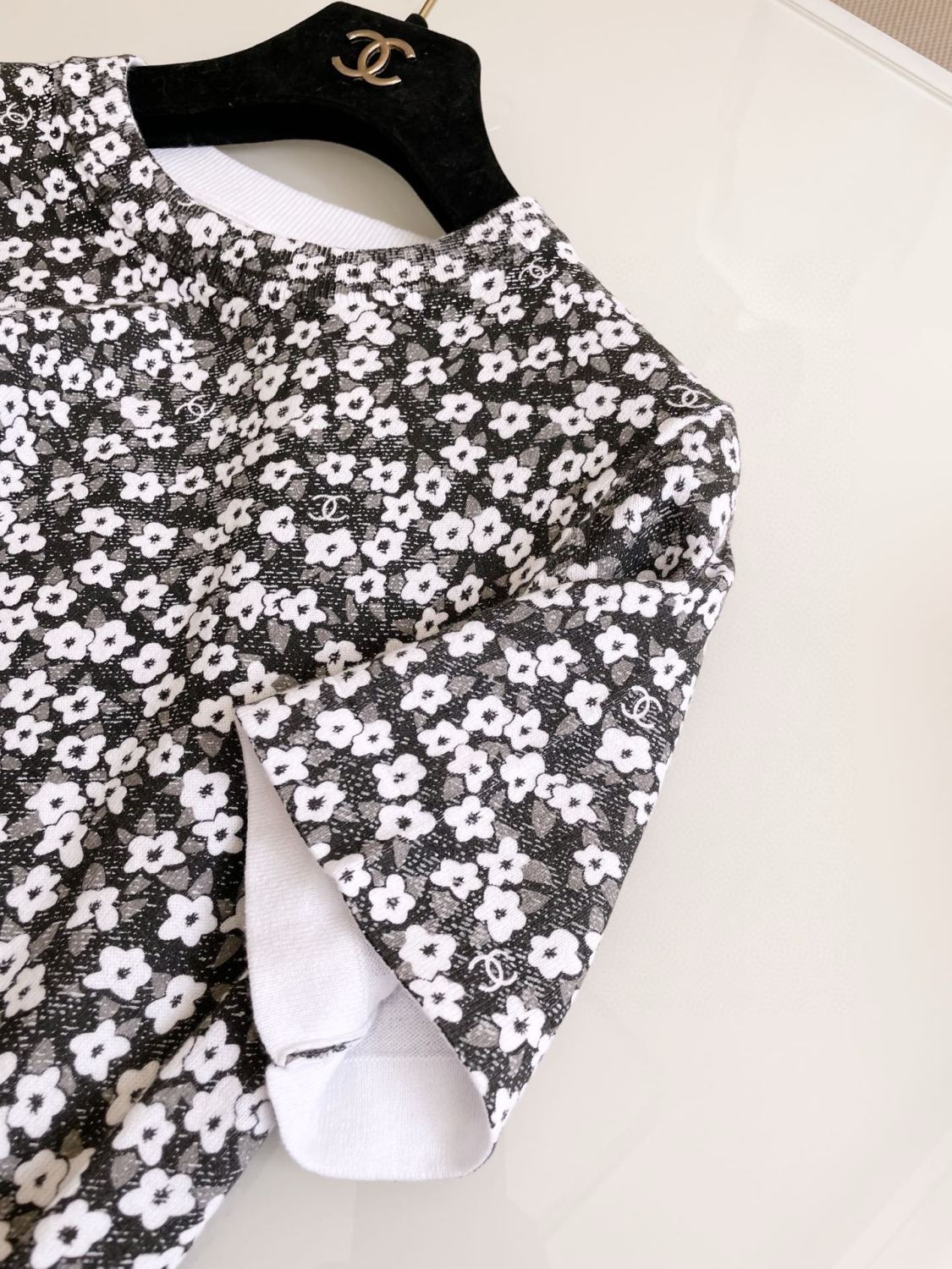 Women's Summer Floral Print Round Neck Short Sleeve Cotton Pullover T-Shirt Ngvp #9451