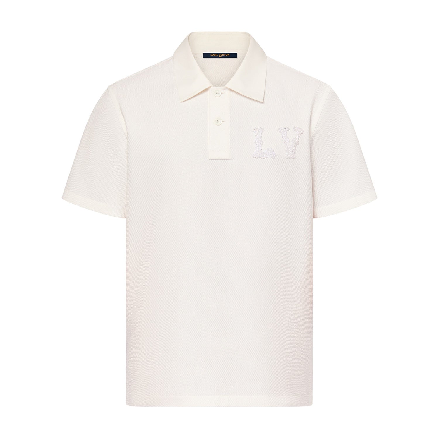 Men's Summer Embroidery Logo Applique Solid Color Polo Neck Short Sleeve T-Shirt #98572