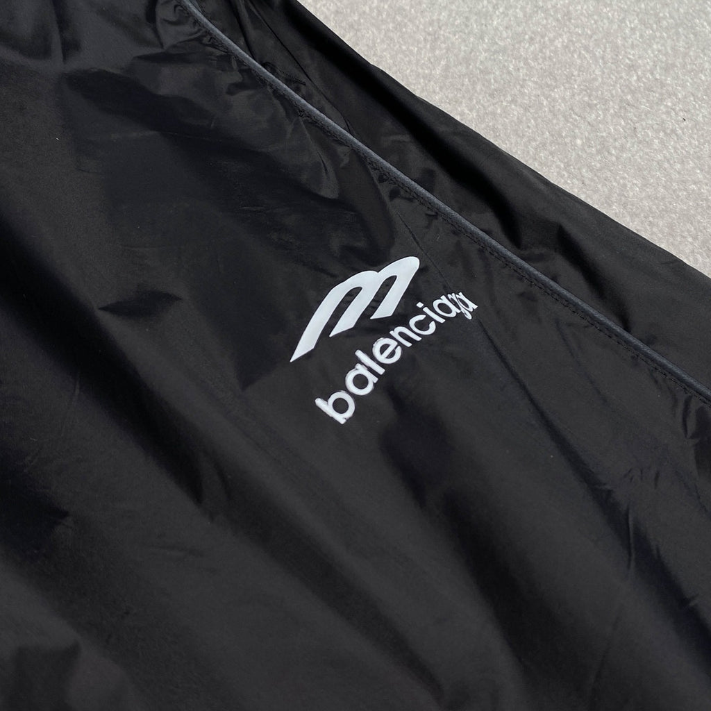 26SS Early Spring Technology Nylon Color-Blocked Drawstring Fleece Warm Climbing Ski Loose Straight Casual Long Pants #194273