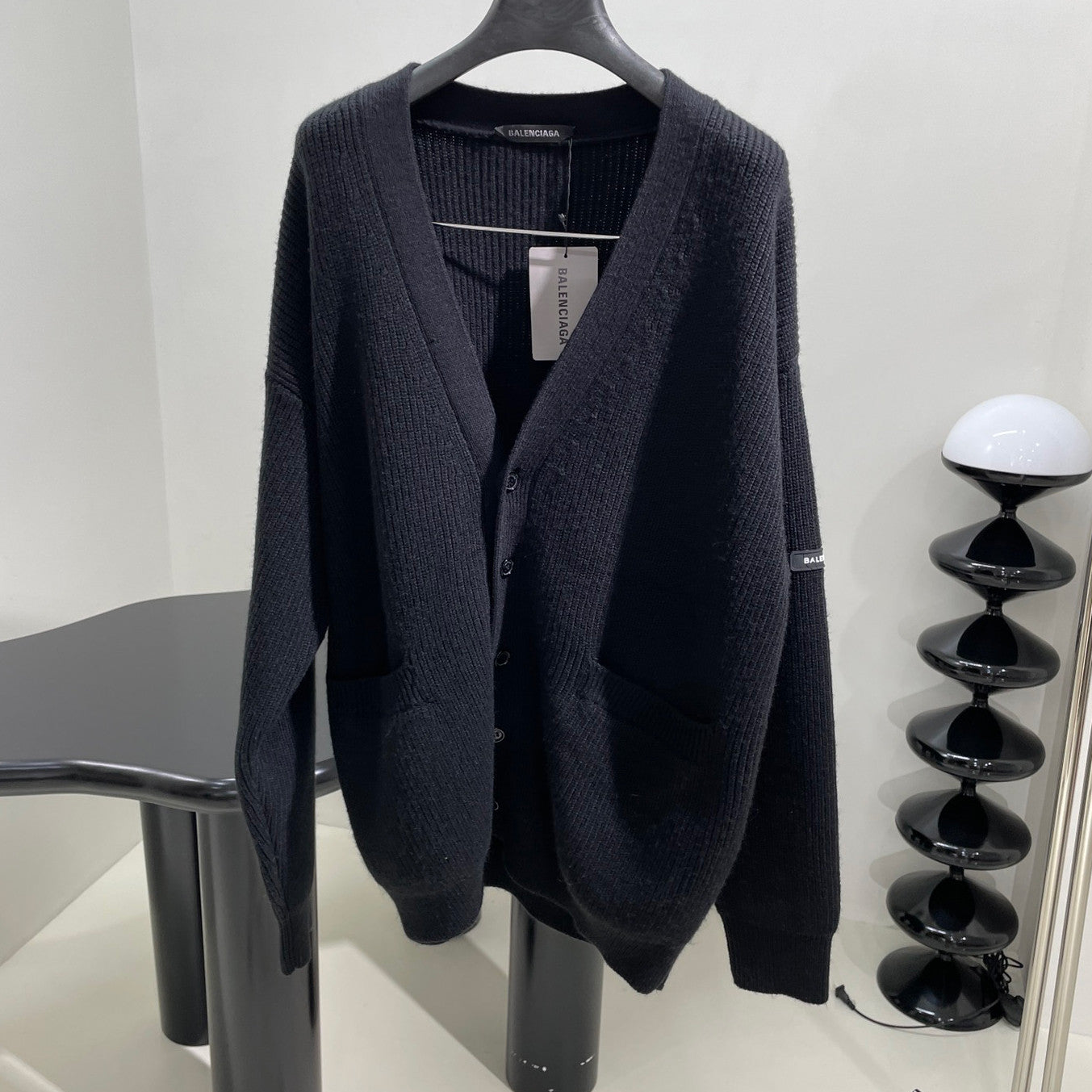 Men's And Women's Spring/Fall Fashion Casual Solid Color V-Neck Single Button Long-Sleeve Drop Shoulder Knit Cardigan #78612