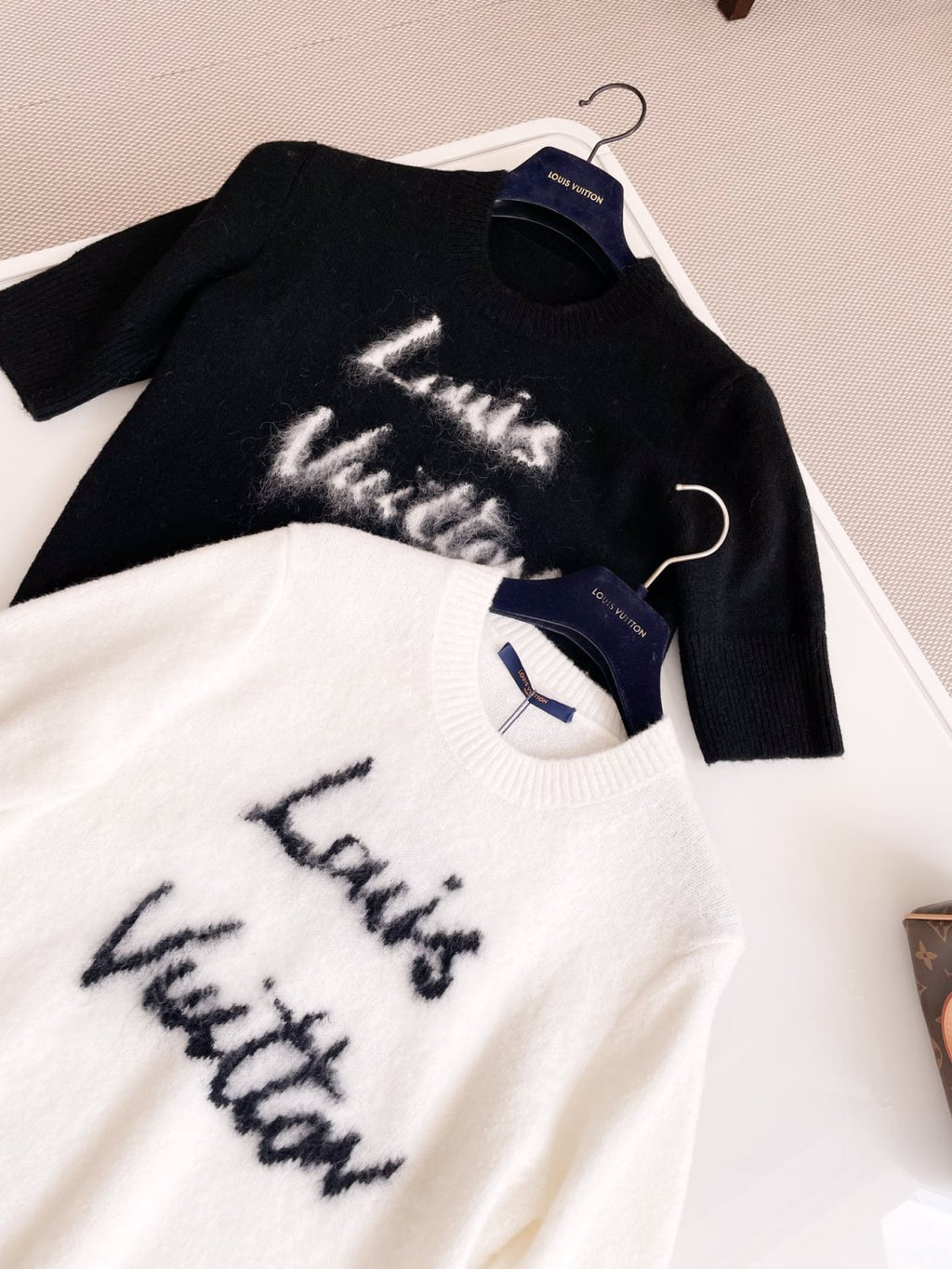 Women's Summer Round Neck Monogrammed Cashmere Short Sleeve T-shirt #73934