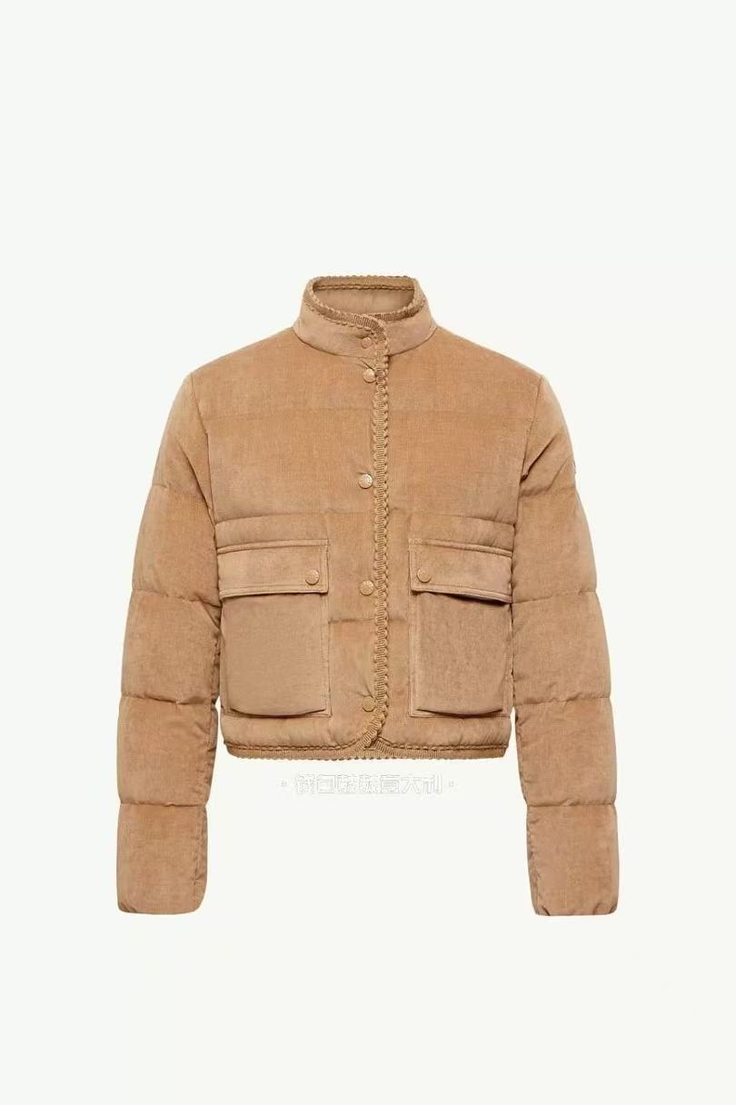 2025 FallWinter Corduroy Short Square Neck Warm Jacket #83154A