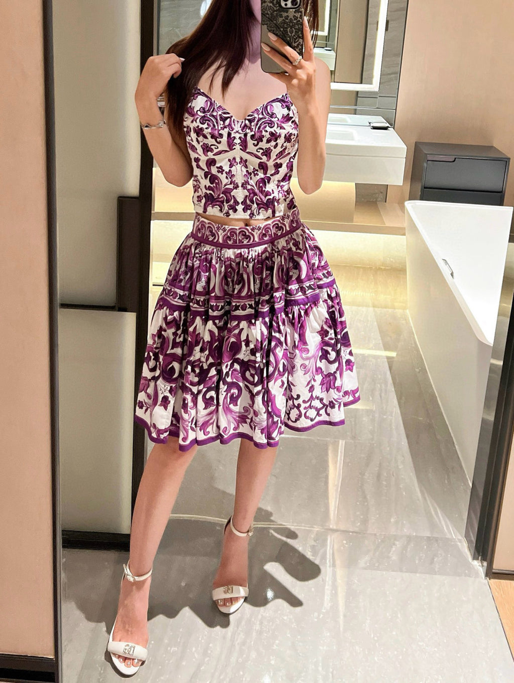 Women's Summer Print V-Neck Bustier Camisole Sleeveless Tank Top Vest Ngvp #2319