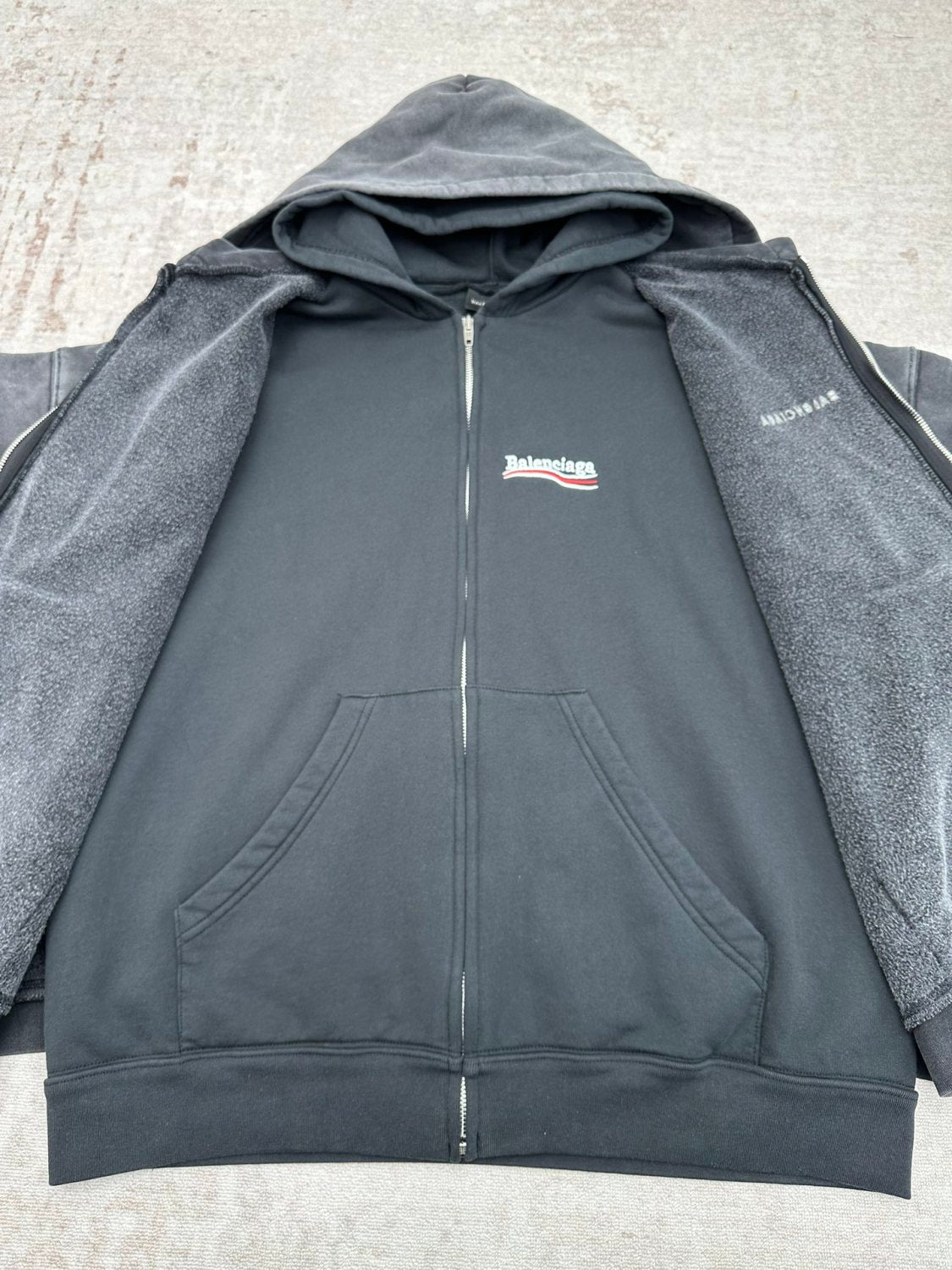 Men's And Women's 25ss New Collection Layered Hooded Sweatshirt Jacket Two-Piece Set #194060