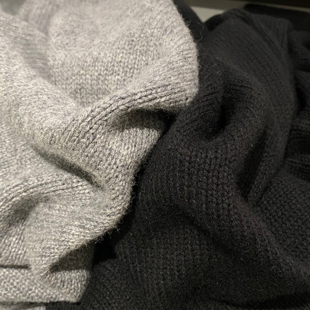 Men's Spring And Fall Solid Color Round Neck Printed Logo Cashmere Knit Sweater Pullover #74724