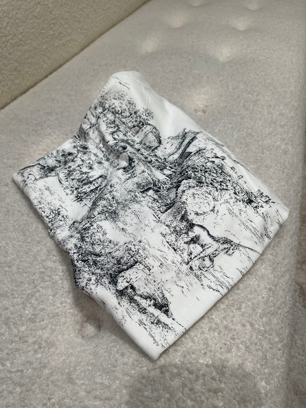 Women's Spring/summer Fashion Holiday Printed T-shirt Round Neck Casual Short Sleeved Top #74234