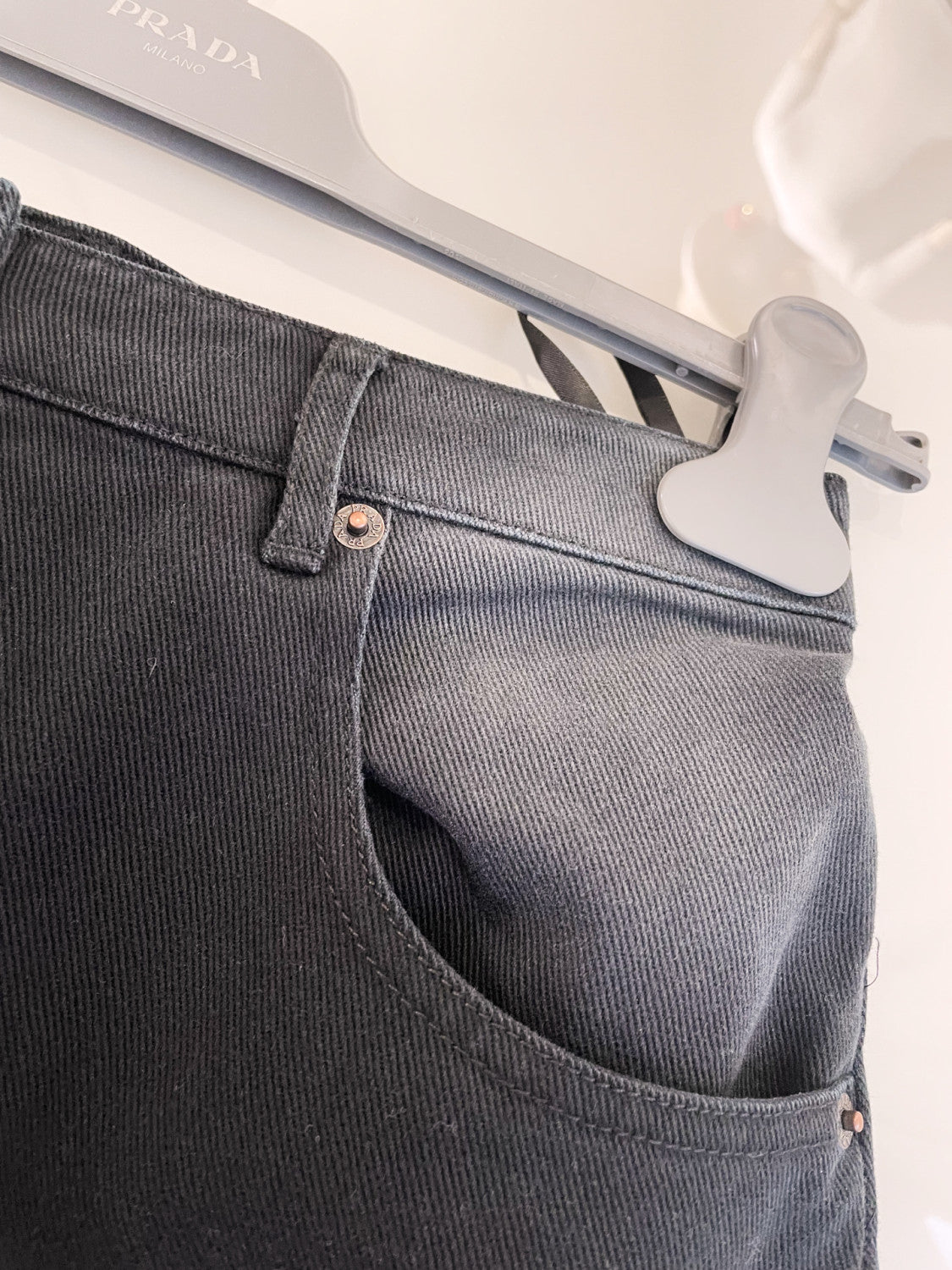 Women's Spring and Autumn Solid Color High Waist Wide Leg Loose Jeans Pants #74923