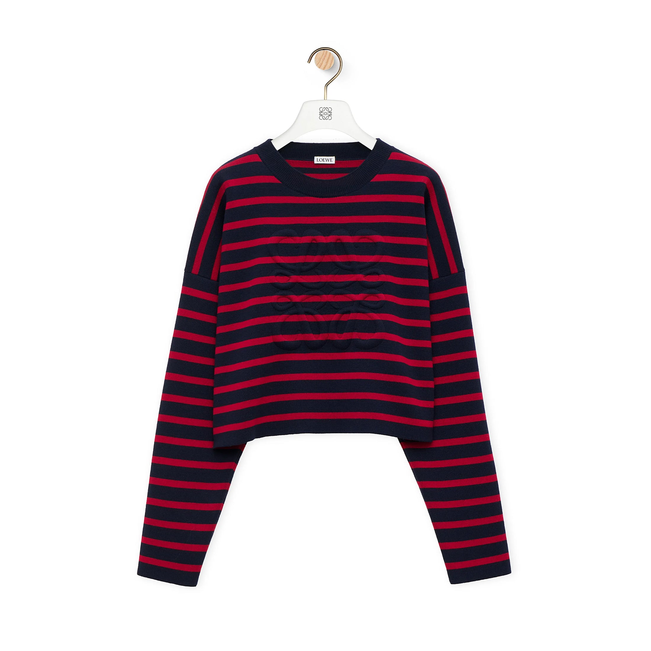 Women's Autumn and Winter Wool Anagram Sweater Striped Colorblocking Knitted Fashion Classic Logo Hundred Casual Knit Sweater Pullover Sweater #71576