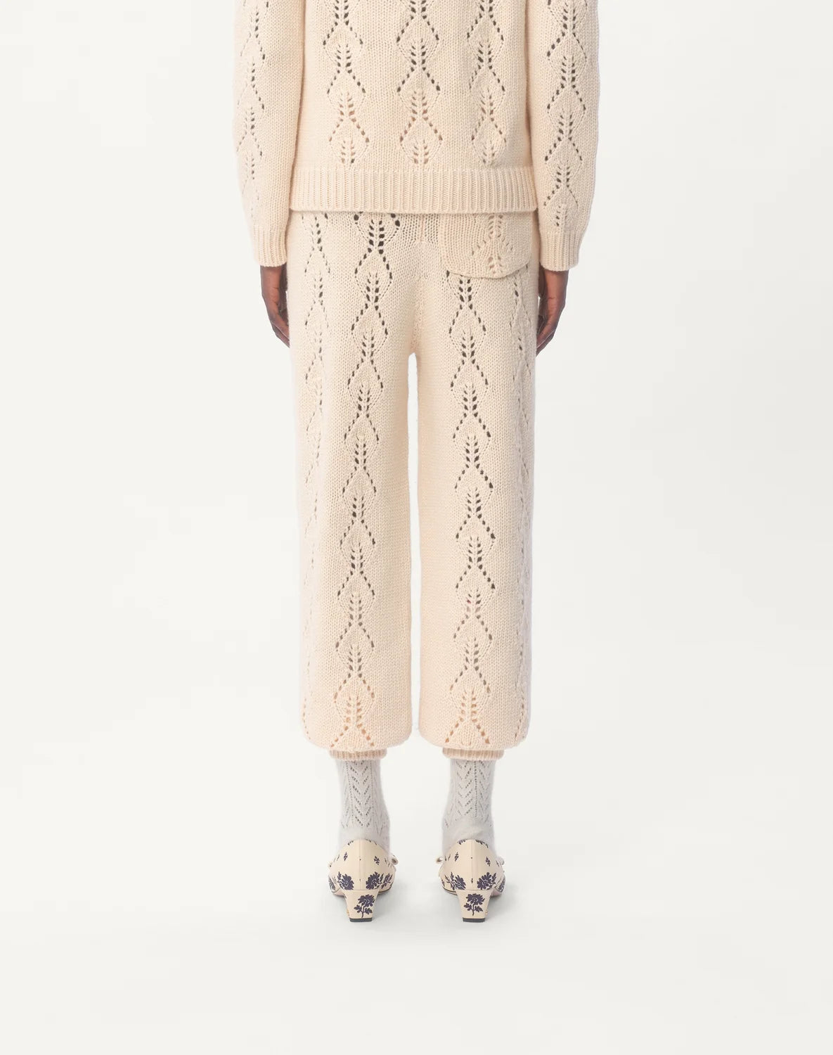 Women's Spring. Autumn And Winter Wool And Cashmere Casual Solid Color Straight Leg Pants Ngvp #9728