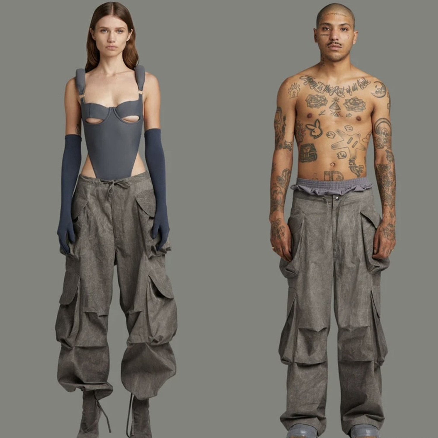 Entlre Studlos Men's Women's Spring/summer Retro Multi-pocket Multi-color Workwear Casual Pants High Street Trend Trousers Ngvp #7889