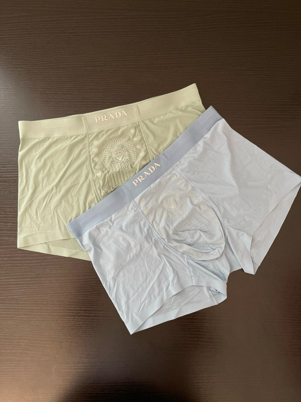 Men's Monogrammed Solid Colour Breathable Boxer Briefs Underpants Pack of 4 #99237