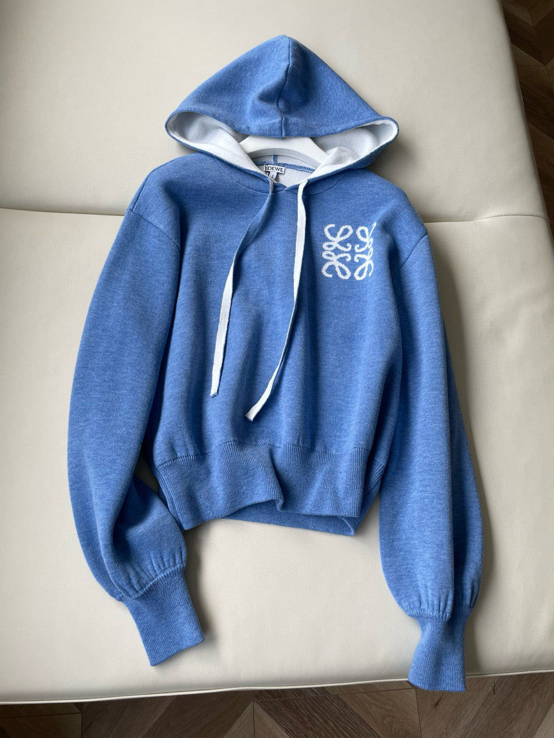 Men's And Women's Spring and Autumn Solid Color Cashmere Long Sleeve Hooded Sweatshirt Pullover #98148