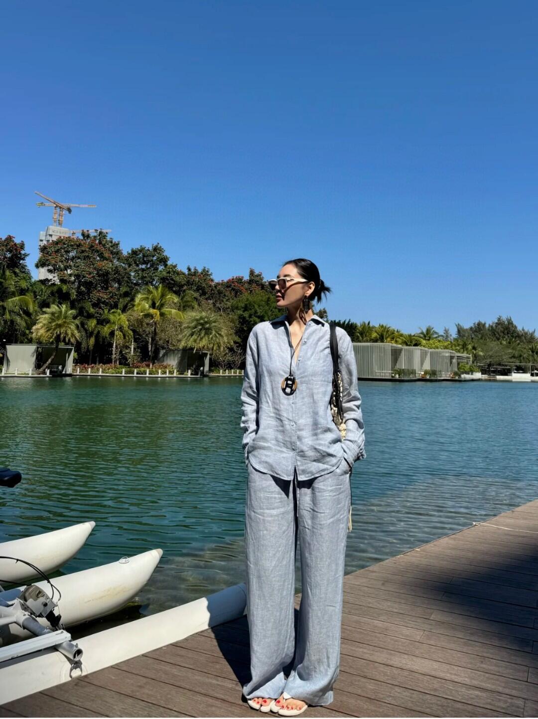 Women's Spring And Summer Straight Linen Pants Fashion Casual Straight Wide Leg Comfortable Drawstring Trousers Ngvp #1613