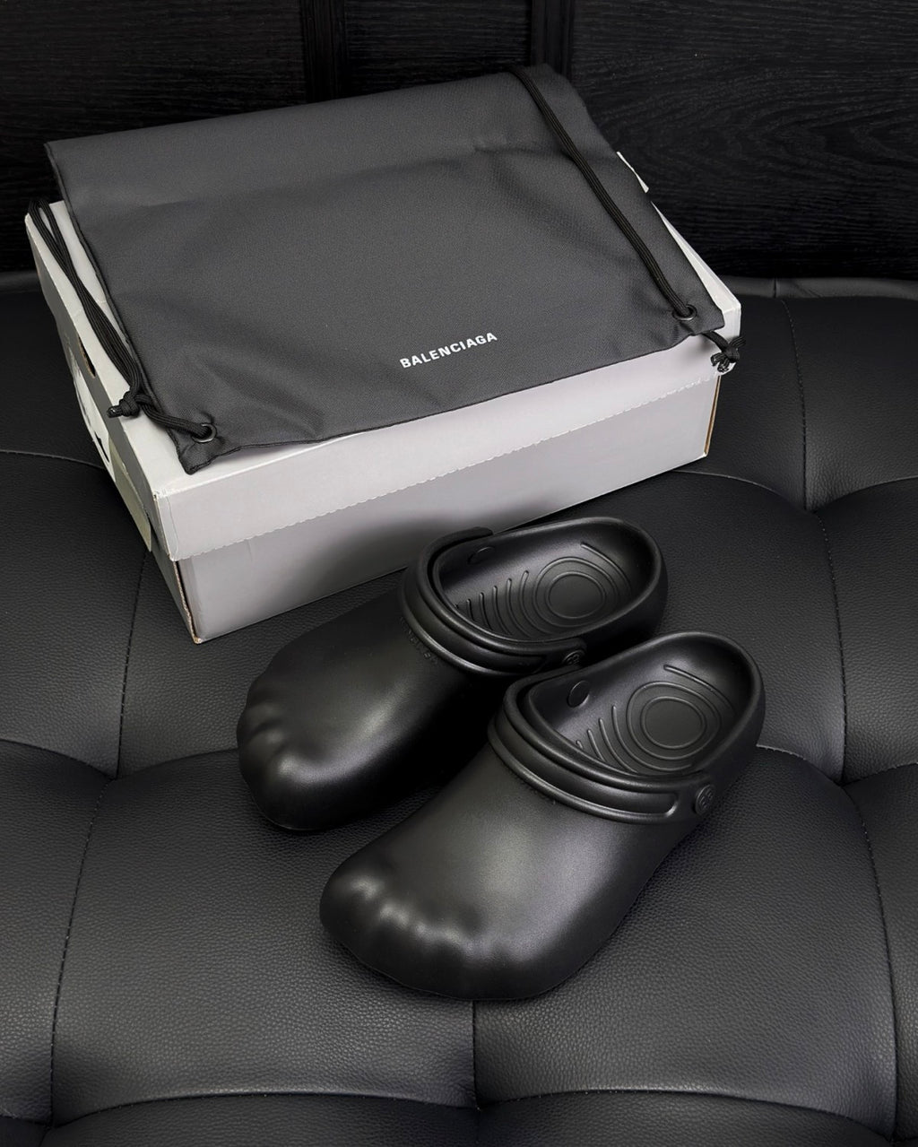 B X Crocs Men's And Women's Solid Color Summer Round-toe Slip-on Shoes #77889