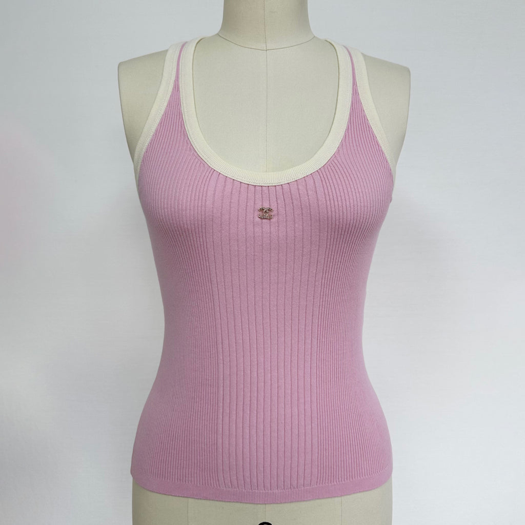 Women's Summer Fashion Casual Solid Color Round Neck Sleeveless Knit Tank Top Vest #78478