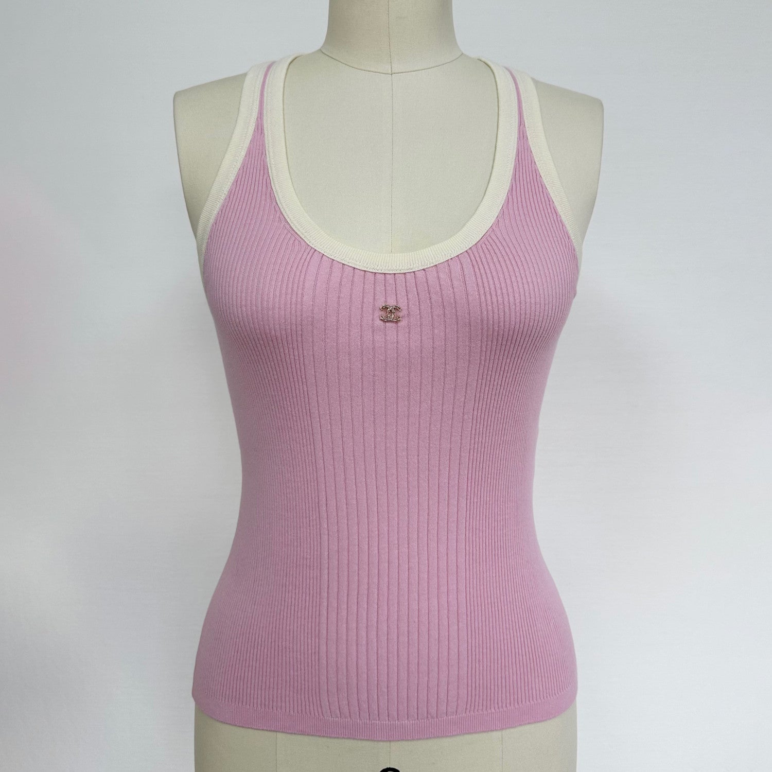 Women's Summer Fashion Casual Solid Color Round Neck Sleeveless Knit Tank Top Vest #78478