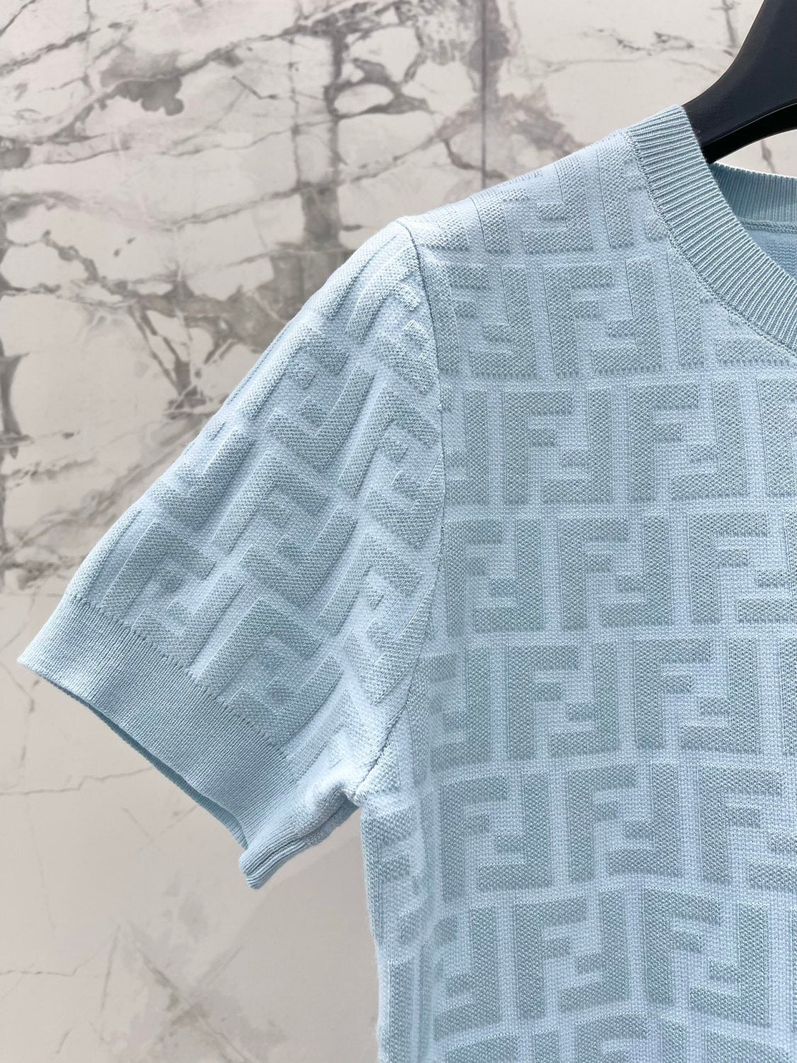 Women's Spring/Summer Solid Color Letter Printed Short Sleeve Round Neck Knit Dresses #72619