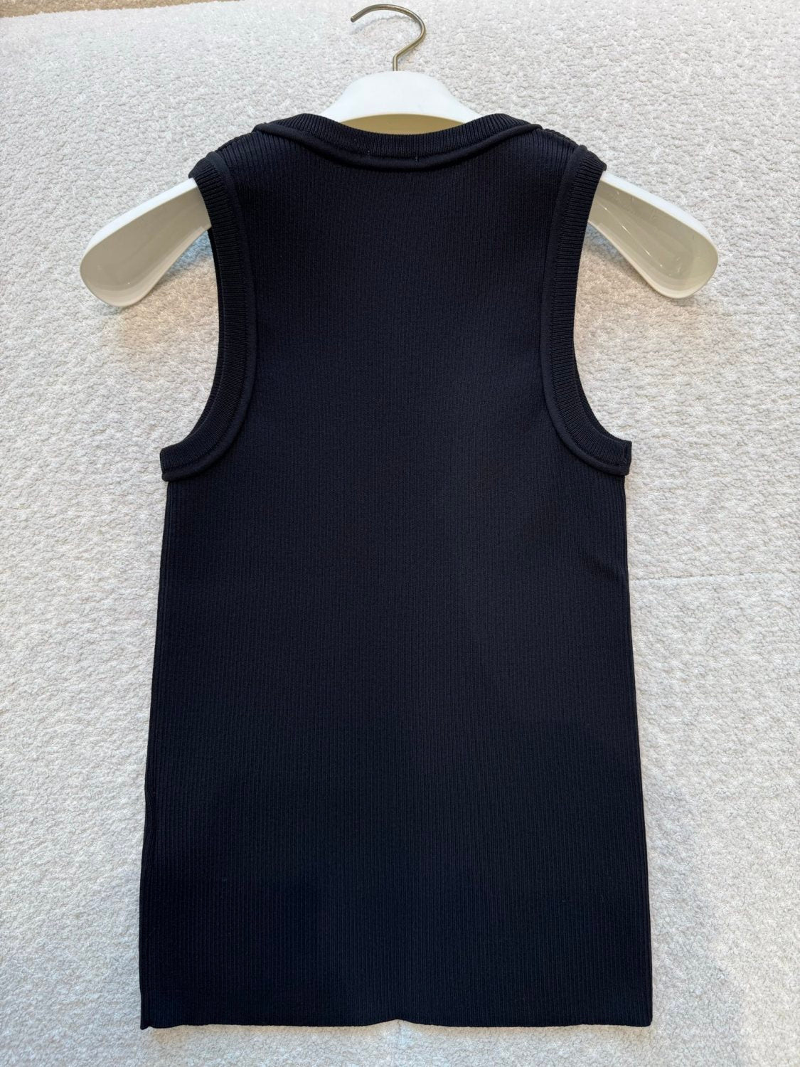 Women's Stretch Viscose Anagram Knitted Ribbed Soft Tank Top vest #194291