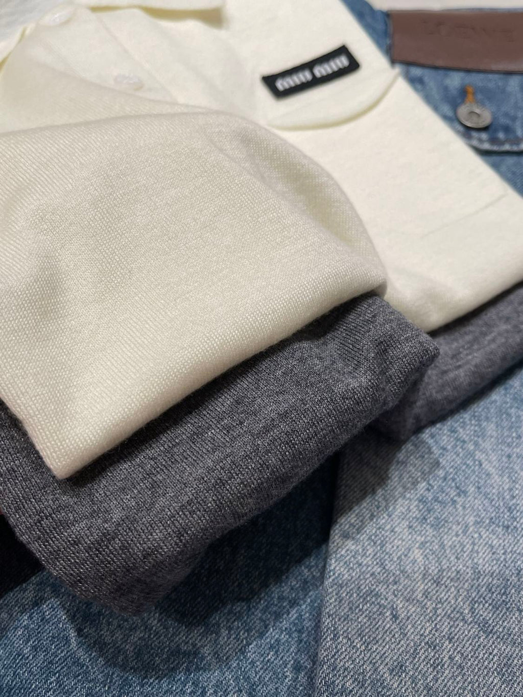 Monogrammed Polo Wool Knitted Short-Sleeve T-Shirt #194309