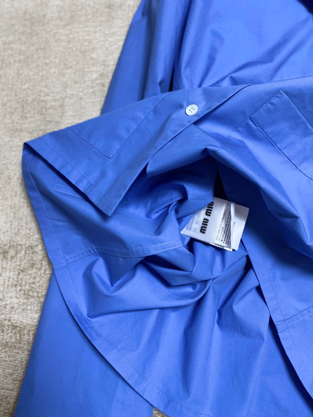 Women's Spring and Autumn Solid Color Logo Letter Printing V-Neck Loose Long Sleeve Shirt #72854