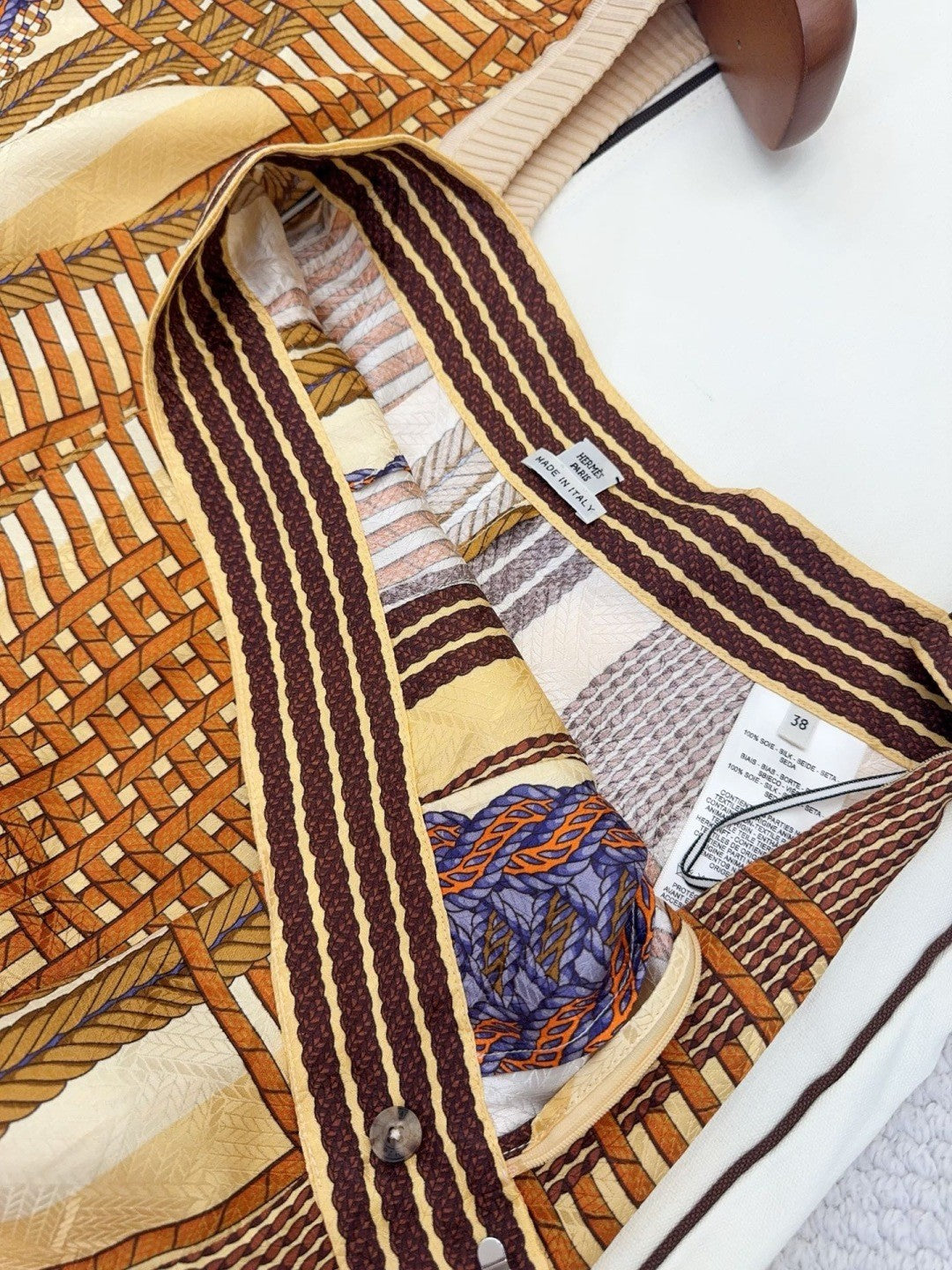 Women's Spring/Summer 2026 Silk printed check pattern Knitted and silk patchwork Shirt dress Suit Set #82539A