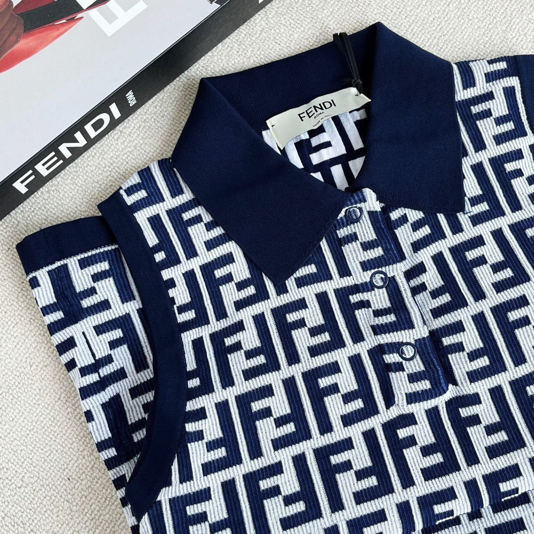 Women's Summer Blue Letter Printed Cotton Sleeveless Dresses #73433