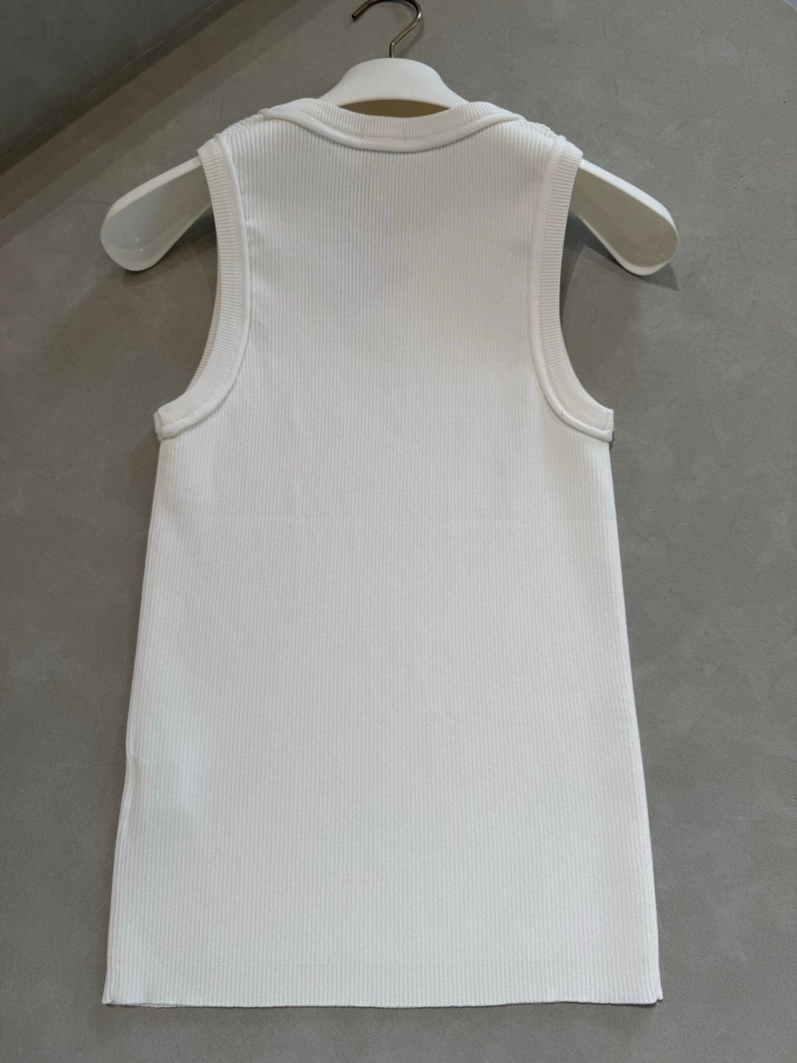 Women's Stretch Viscose Anagram Knitted Ribbed Soft Tank Top vest #194291