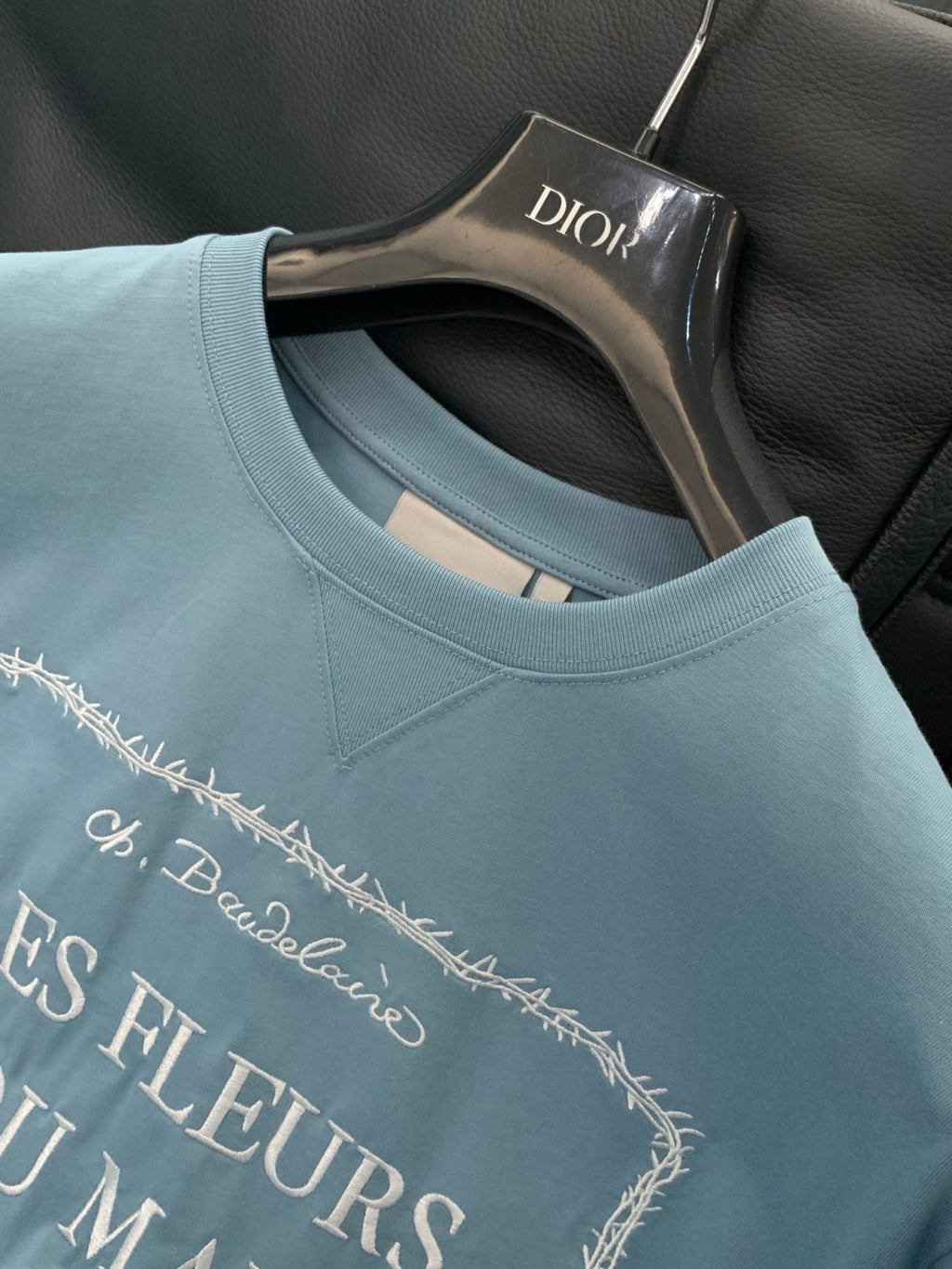 Men's & Women's Embroidered Logo Crew Neck Short-Sleeved T-Shirt #194218