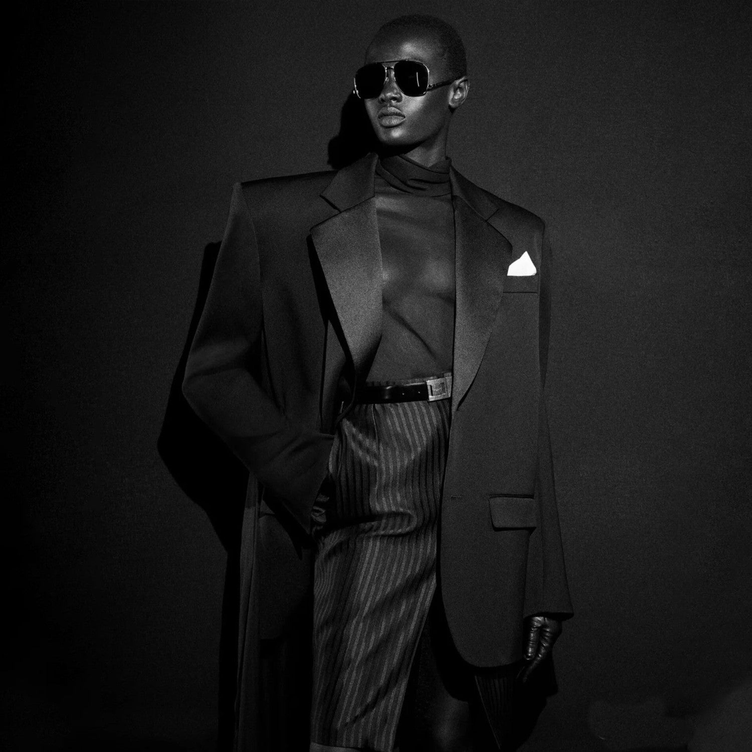 Women's Spring And Summer Tulle Bottoming Top High Collar Temperament Lightweight Long-sleeved Comfortable Shirt #73382