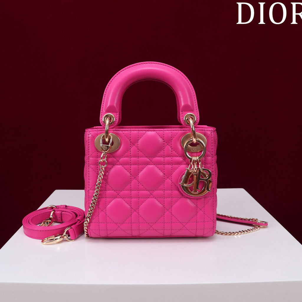 CD Lady Women's Solid Color Metal Pendant Removable Chain Shoulder Strap Wicker Pattern Sheepskin Leather Single Shoulder Crossbody Handbag Bag Bags #77461