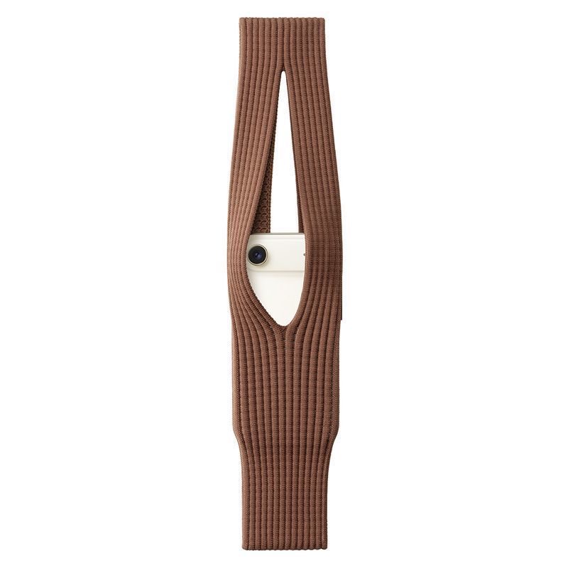 2025 New iPhone Pocket Official Site Knit Phone Pouch Compatible with Apple/Huawei Series Mini Pocket iPhone 17 Pro Max Case Woven Bag Long Crossbody Bag #82235A