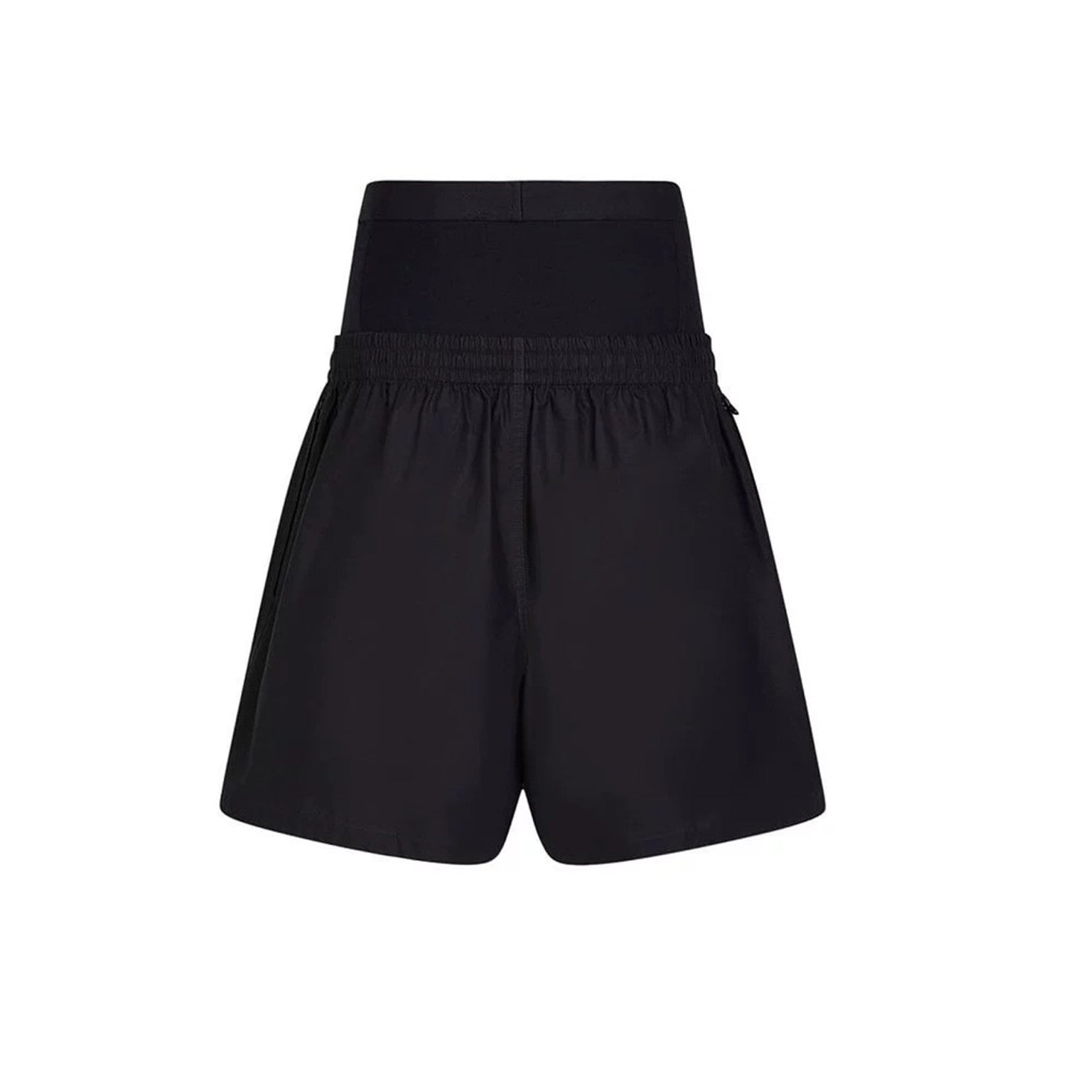 Women's Spring Summer Logo Letter Belt Patchwork Shorts Comfortable Black Casual Pants #99392