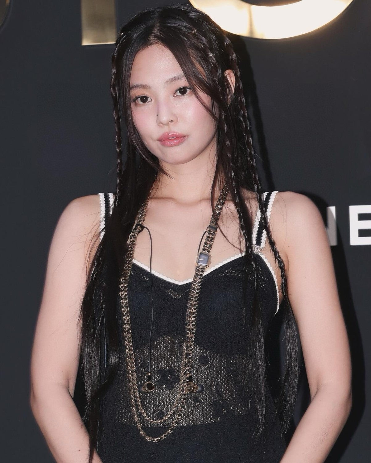 Women's Spring And Summer Black And White Lace Halter Camellia Knitted Dress Fashion Exquisite Luxury Dresses #71682