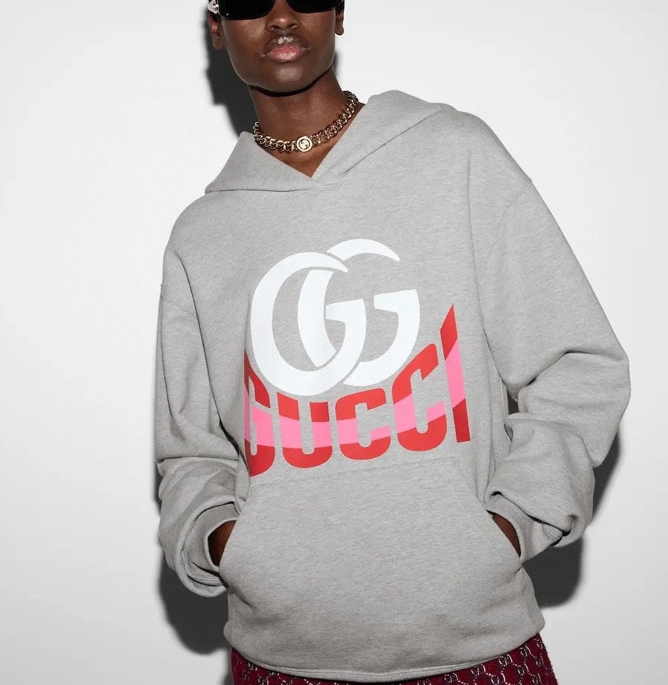 Women's Spring and Autumn Letter Logo Printed Solid Color Cotton Hooded Sweatshirt #73821