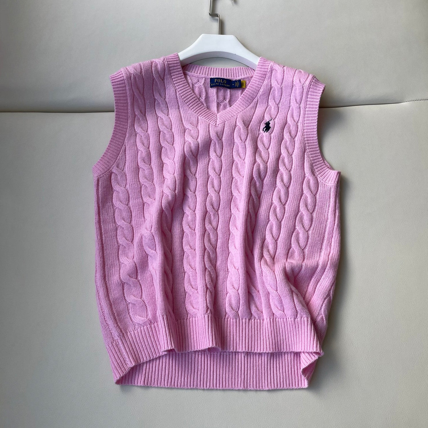 Men's and Women's Spring/Summer Embroidered Logo Solid Color Crew Neck Knit Sleeveless Tank Top Vest #76143