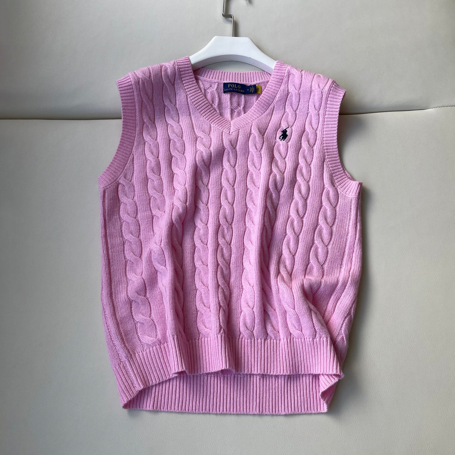 Men's and Women's Spring/Summer Embroidered Logo Solid Color Crew Neck Knit Sleeveless Tank Top Vest #76143