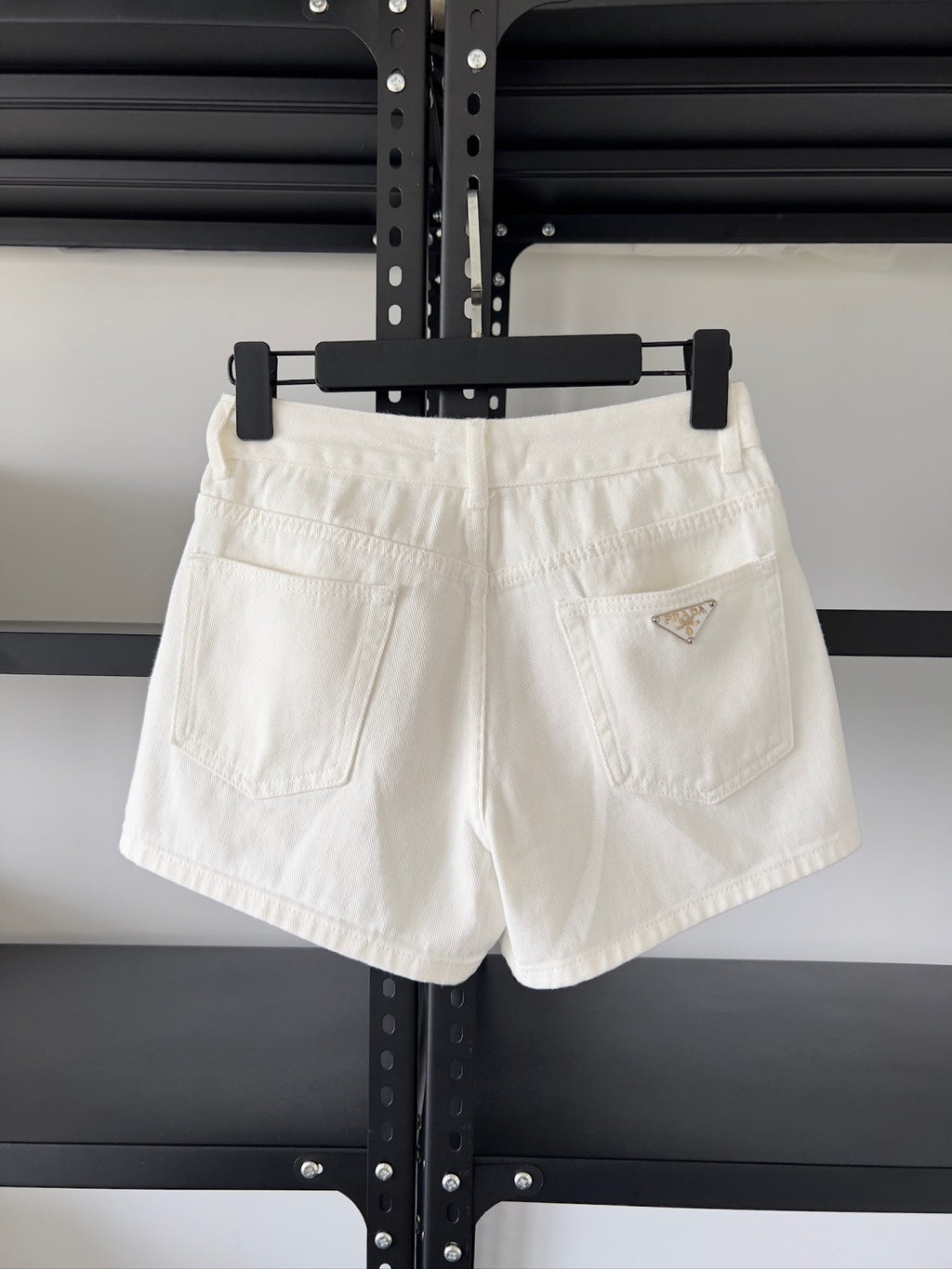 Women's Summer Solid Color Washed High Waist Casual Denim Shorts #75658