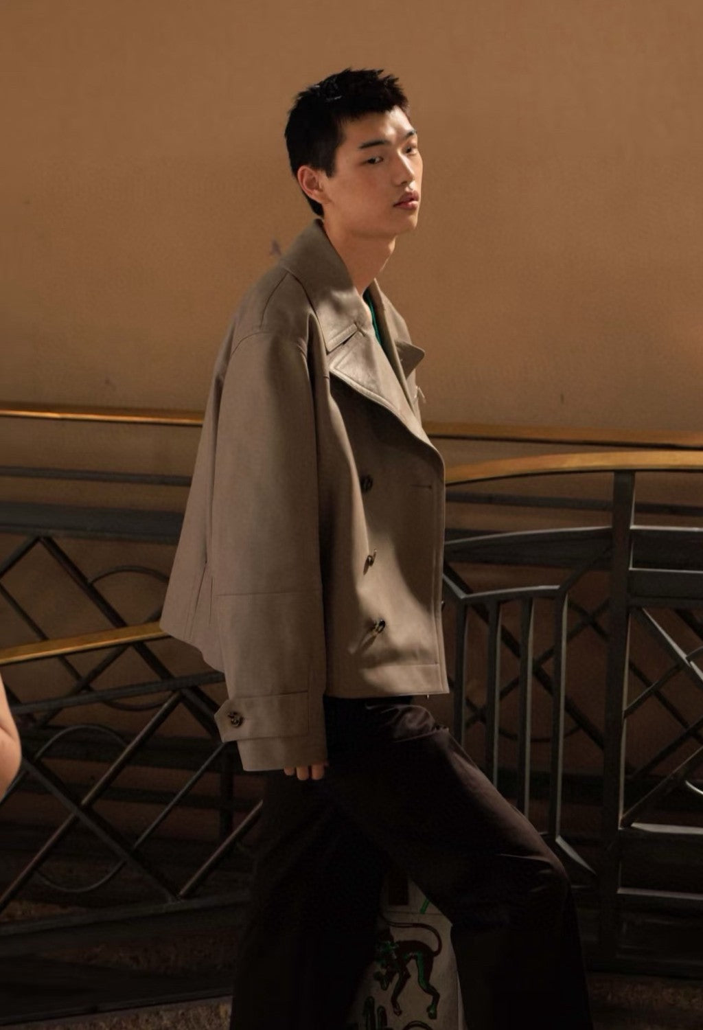 Men's 2025FW New Zealand Sheepskin Leather Jacket Double-breasted Bomber Jacket #194116