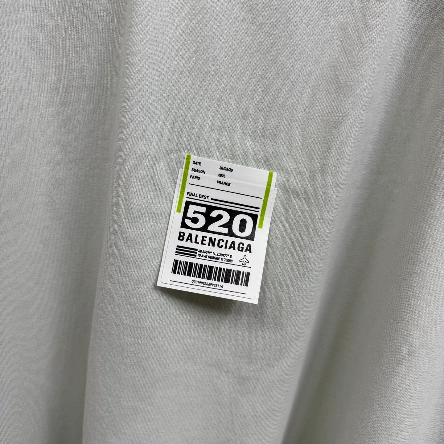 Airport Tag Men's and Women's Solid Colour Plain Knit Medium Fit Crew Neck Cotton Short Sleeve T-Shirt #76898