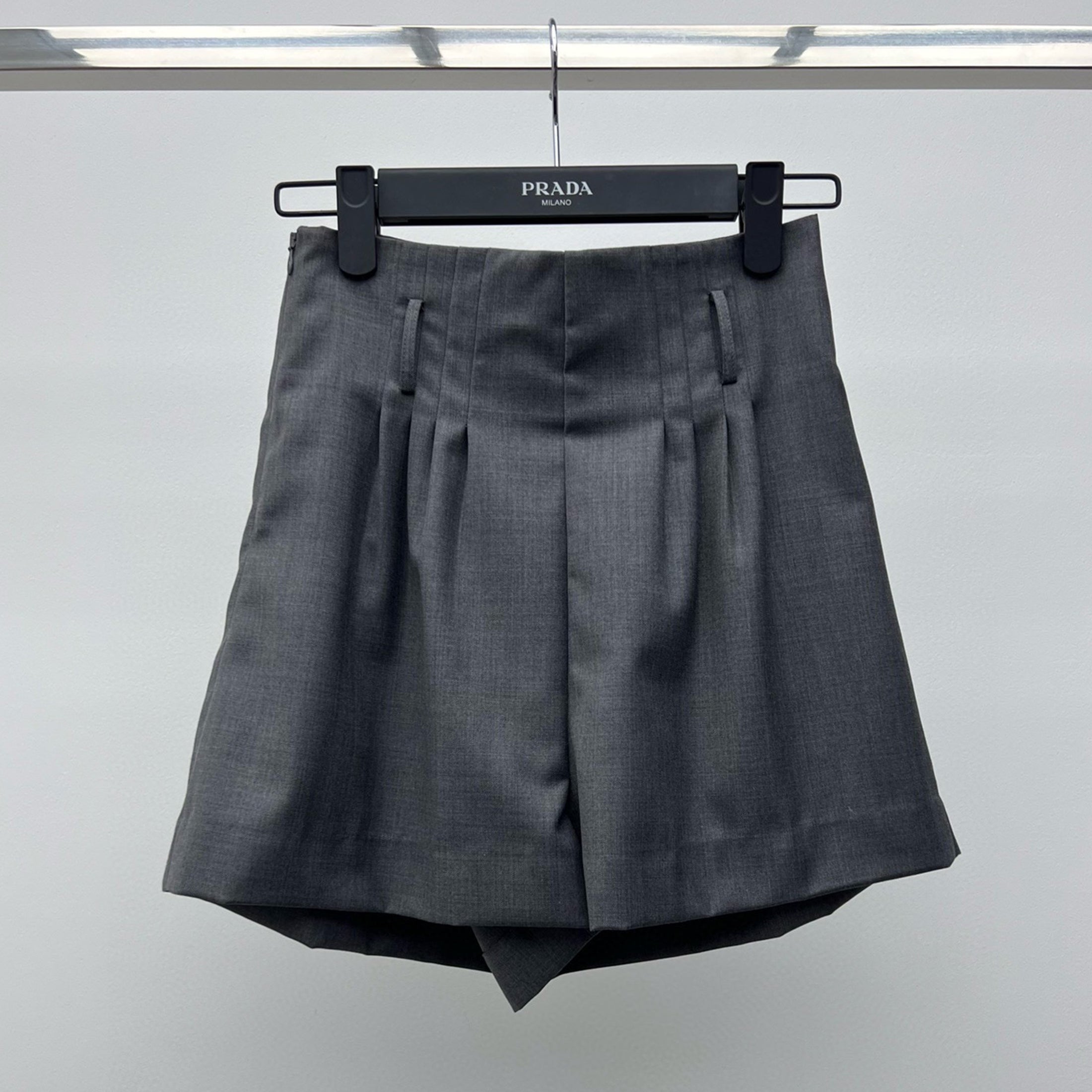 Women's Spring/summer Fashion Single Breasted Suit Shorts Set Wool Casual Jacket Pleated Loose Pants Ngvp #8327