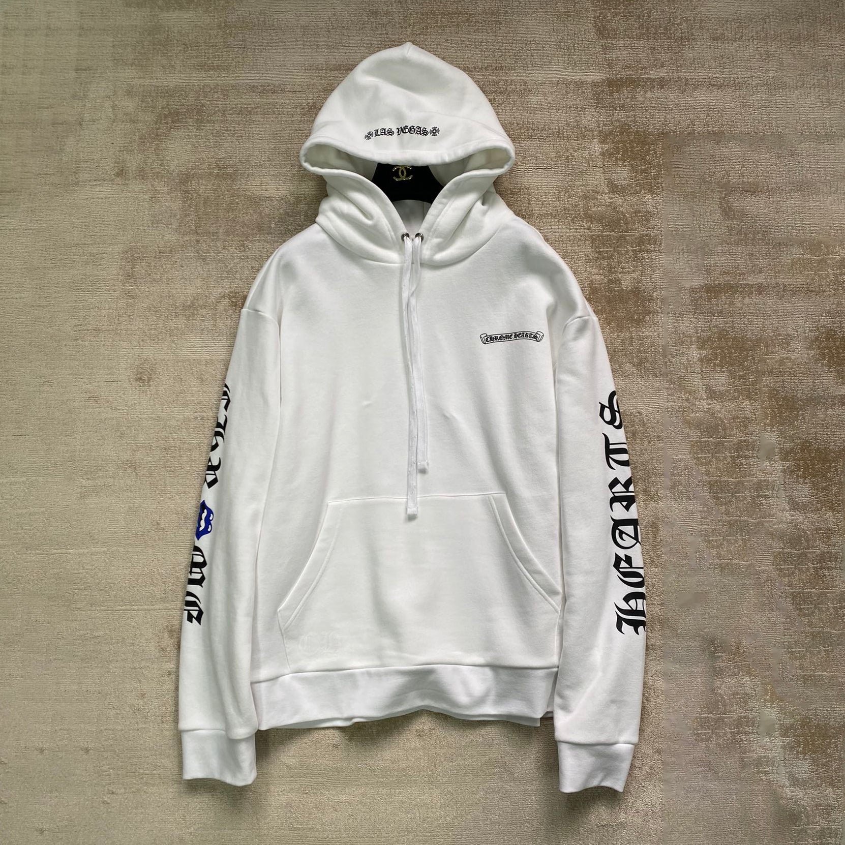 Chrome Men's Spring and Autumn Logo Printed Long Sleeve Hooded Sweatshirt Pullover #99977