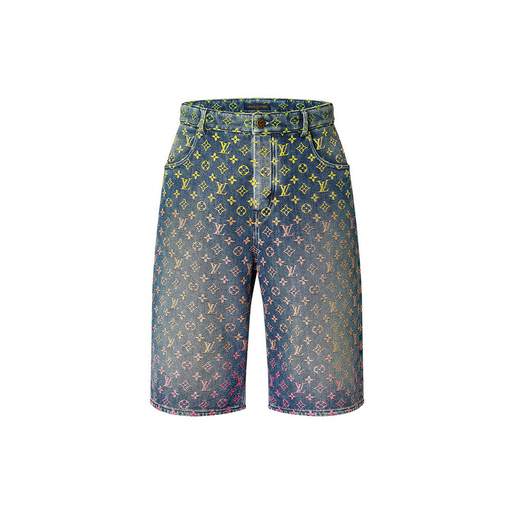 Denim Gradient Shorts Pants #94149